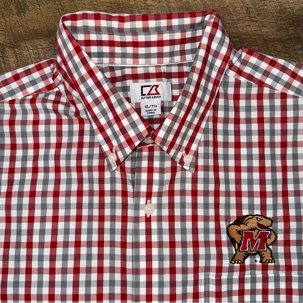 Cutter & Buck University of Maryland Button Up Men’s Dress Shirt